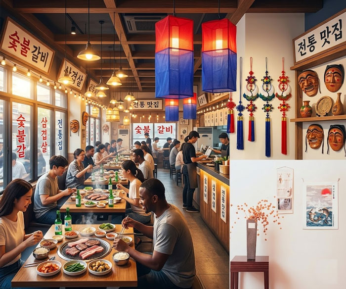韓国料理店や居酒屋の雰囲気づくりにおすすめの提灯飾り