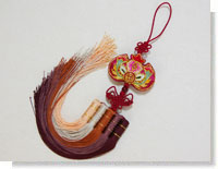 チマチョゴリの飾り 手刺繍エンジパッチ五色シルクノリゲ