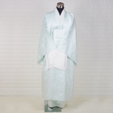 韓国葬儀用衣装男性用チョゴリ・シルク高級寿衣フルセット[ブルー](韓国葬儀用品)