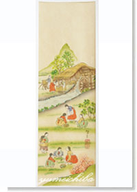 韓国壁掛け民画(春の景色) 縦長