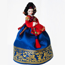 韓国人形・チョンナンジョン 鄭蘭貞 韓国伝統衣装の本格韓国人形