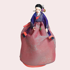 韓国人形・キンマンドク 金萬? 韓国伝統衣装の本格韓国人形