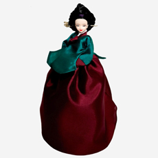 韓国人形・韓国宮中 女官 サングン 韓国伝統衣装の本格韓国人形
