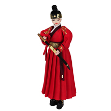 韓国人形・王と書筵官の王 韓国伝統衣装の本格韓国人形