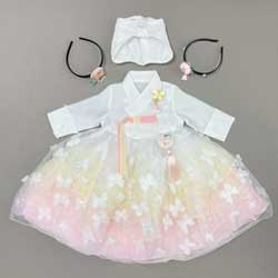 子供レンタルチョゴリ・女の子用No128身長76〜78cm 100日サイズ(...