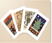 韓国インテリア飾り用民画カード2(1枚) 横長25cm・17cm