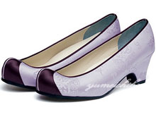 チマチョゴリの靴韓服靴   コンダンコッシン 45薄紫×紫
