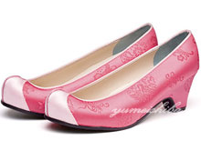 チマチョゴリの靴韓服靴   コンダンコッシン 55ピンク×白ピンク