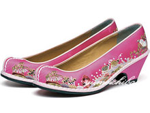 チマチョゴリの靴韓服靴   高級十長生刺繍コッシン 148ピンク