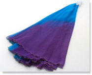 韓国舞踊用衣装チマ・練習用スカート グラデーション紫ブルー