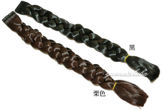 三つ編み　ウィッグ　韓国　髪