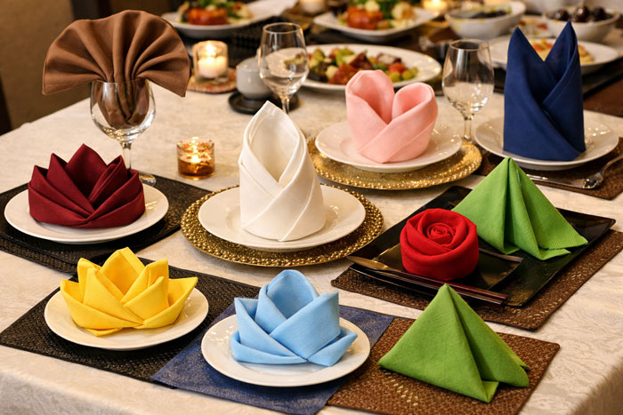 折り方を変えるだけでも、宴会・会食・特別席の印象が変わります