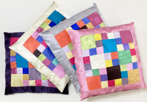 韓国チョガッポ風デザインの50×50座布団カバー4色