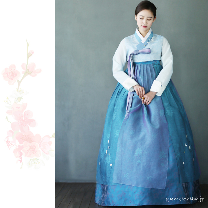 オーダーメイドチマチョゴリ 化繊 チマチョゴリ 17f 011 女性化繊オーダーメイドチョゴリ 夢市場本店