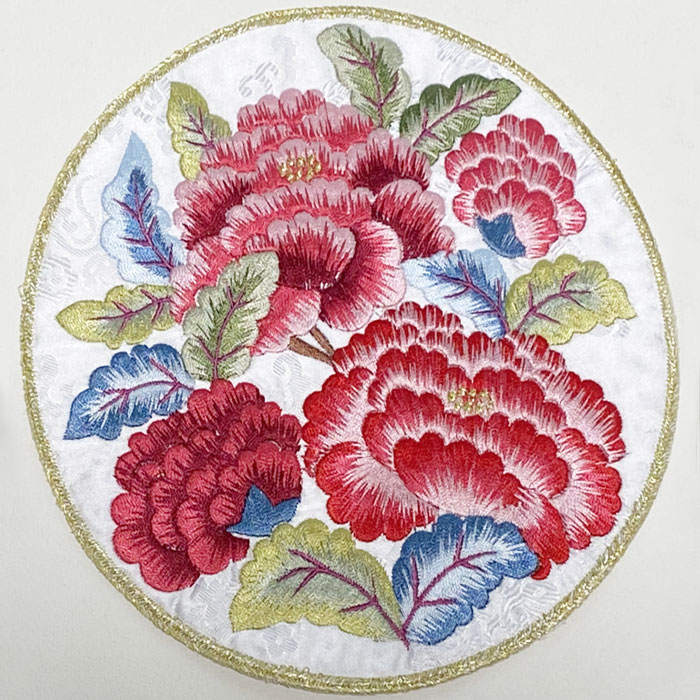 名刺オーダーハンドメイドフル刺繍50枚